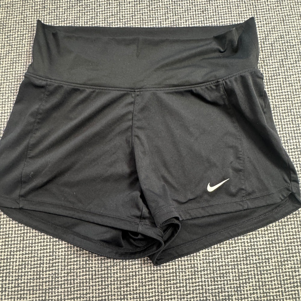 Nike Dri-FIT Womens Black Running Athletic Shorts Size S Small